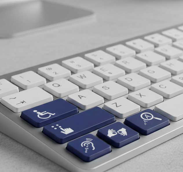 Dcomercio acessibilidade teclado imagem dc com ia gemini quadrada